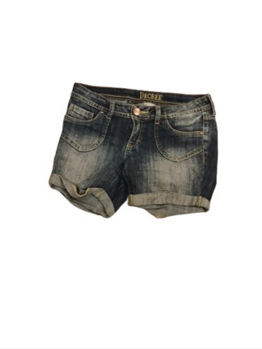 Decree Women's 2010s Late 2000s Denim Shorts Sz 3 Fits XS